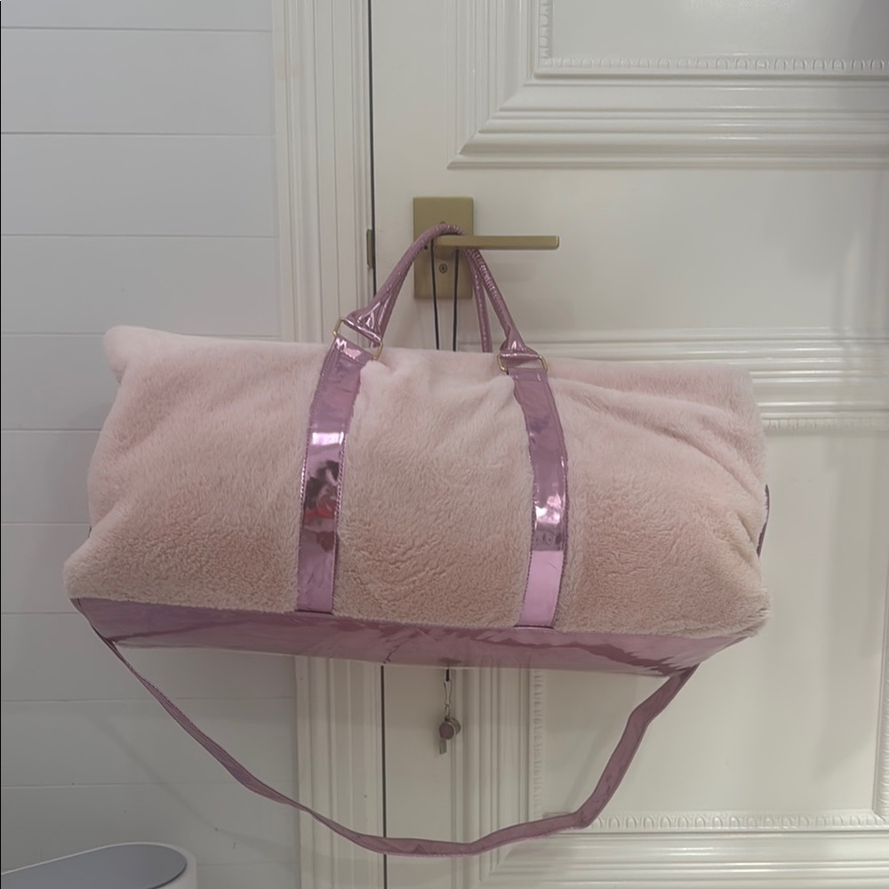 Pink Faux Fur Women's Bag